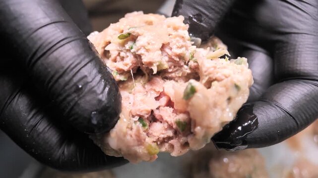 Juicy rolled dumplings that tear apart by hand