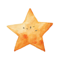Fototapeta premium Star shaped food with sesame seeds.