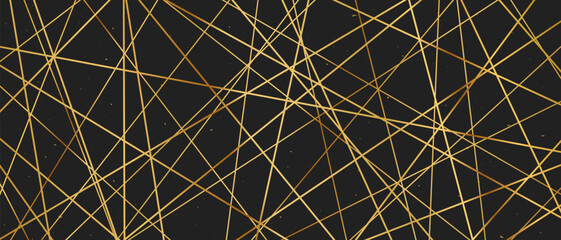 Straight random chaotic geometric lines form striking abstract vector pattern with irregular angles chaotic arrangement create bold monochrome texture creative contemporary illustration background. © Konstantin