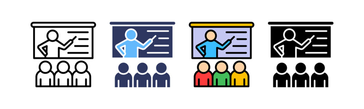 Classroom Learning multiple icon