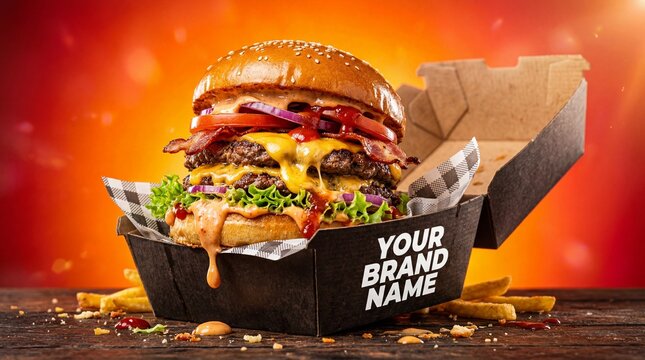 Gourmet Double Cheeseburger Meal