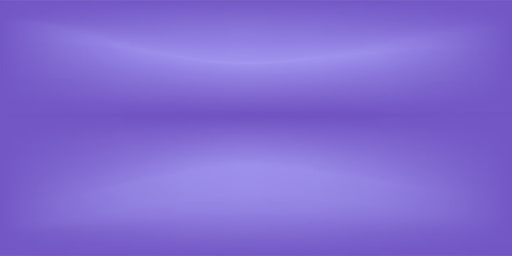 Abstract gradient podium background. Violet, purple and lilac empty 3d studio backdrop. Clean scene for product presentation mockup template. Vector illustration