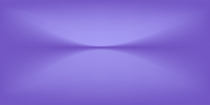 Abstract gradient podium background. Violet, purple and lilac empty 3d studio backdrop. Clean scene for product presentation mockup template. Vector illustration