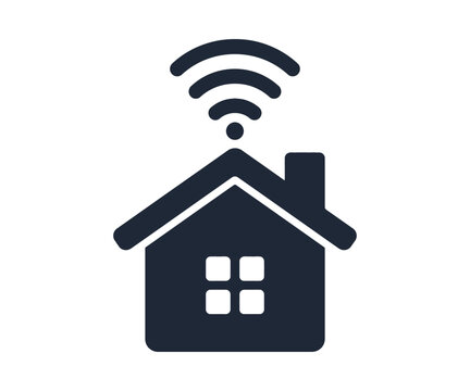 Smart home wi fi connectivity icon