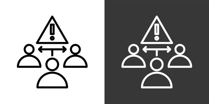 Crisis Intervention Black And White Multiple Style Icon Set Collection Pack Vector Illustration 