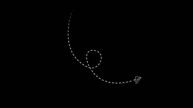 Hand drawn white dotted arrow animation bundle featuring 6 curved sketch direction paths on black background, ideal for presentations, tutorials, overlays and motion graphics projects