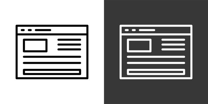 Template Black And White Multiple Style Icon Set Collection Pack Vector Illustration 