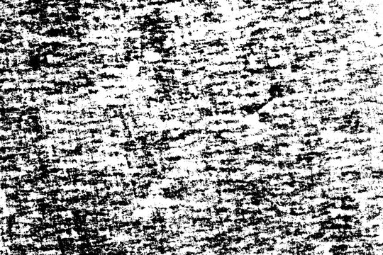 Abstract graphite transfer overlay with distressed monochrome grain and analog friction patterns, isolated on transparent background.