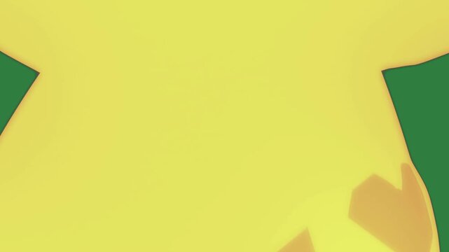 Picture of woman dancing yellow shirt red arrow abstract man his arms outstretched scene frame motion expression