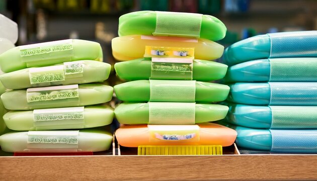 dettol instant cool and fresh soap bars on store shelf