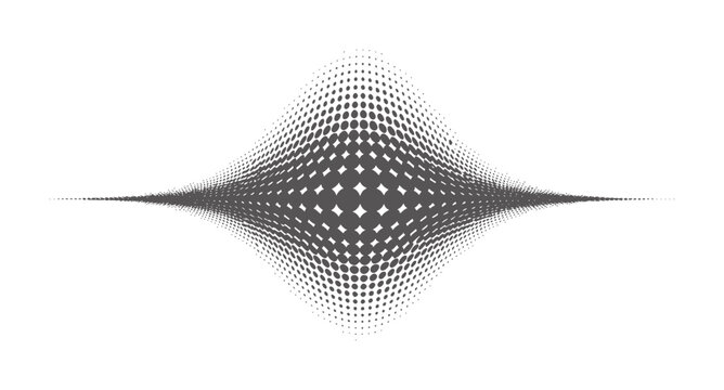 Black and white 3 D wireframe saddle surface plot with dot grid texture dots