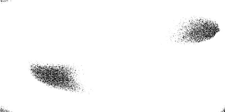 Abstract noise and grain wave texture set. Black and white dot spray pattern with halftone gradient and dust effect. Grunge vector background for design, illustration, and creative overlay elements