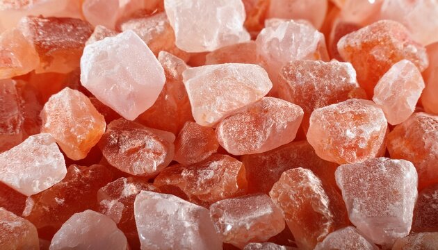 salt crystal texture pink himalayan salt block macro food and wellness