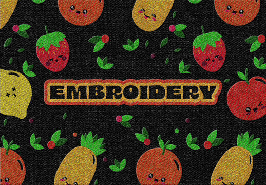 Embroidery Logo Mockup &ndash; Fabric Branding Presentation (PSD)