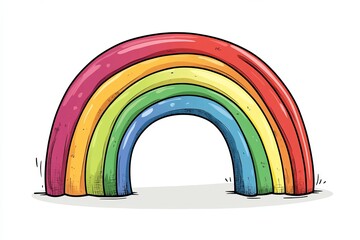 Obraz premium Vibrant and Iridescent Abstract Illustration Featuring a Multicolor Array of Curved Light Shapes