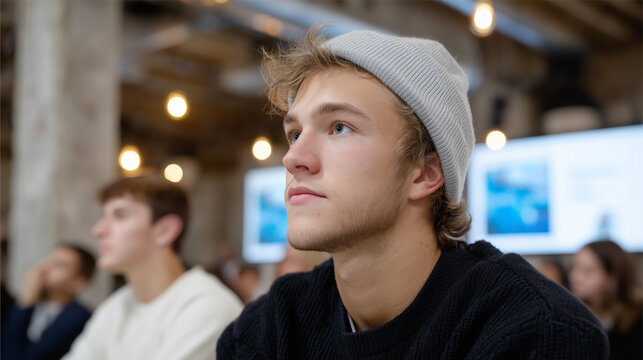 Diverse Young Startup Founders Business Accelerator Program Industrial Loft Classroom Collaboration

