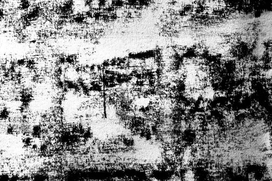 Analog paper overlay with graphite transfer marks, distressed monochrome grain and dry abrasion patterns, isolated on transparent background.