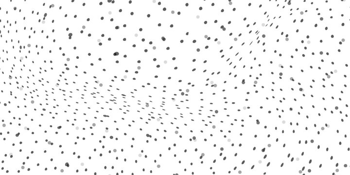 Seamless polka dot pattern. Vector pattern with black circles on white background.