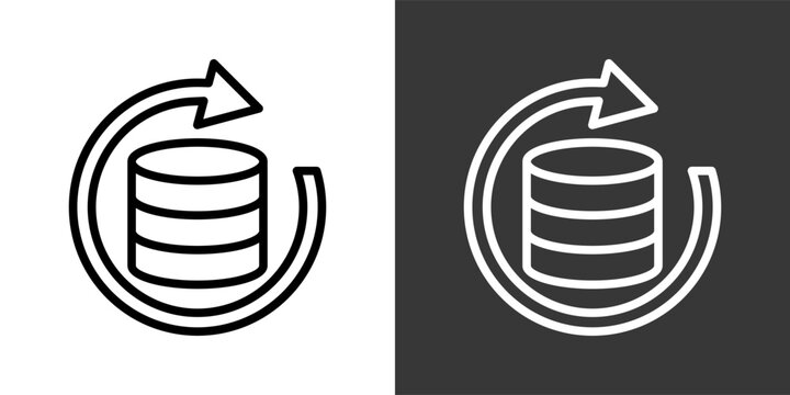 Restoration Black And White Multiple Style Icon Set Collection Pack Vector Illustration 