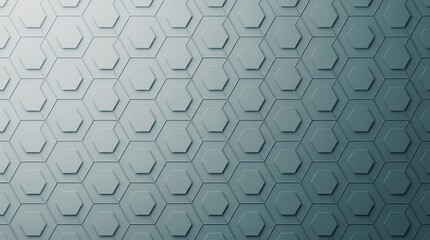 Fototapeta premium Sleek blue-grey hexagonal grid background with modern texture