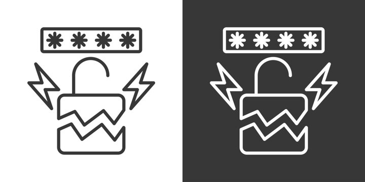 System Override Icon Set Vector Collection Isolated In Black And White