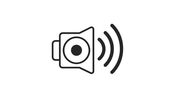Audio Speaker Icon - Symbol of Sound and Volume