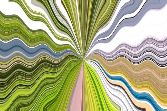 abstract linear background in green, blue, pink, brown, white and gray with wave style. Dynamic motion video with smooth animation, modern visuals, and creative cinematic effects perfect for digital c