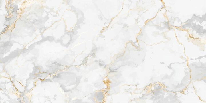 Seamless White Marble Texture With Sophisticated Gold Veins And Subtle Grey Accents Premium Stone Pattern For Countertops And Flooring