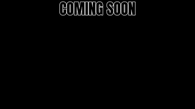 Dynamic Digital Announcement Engaging Graphic for Product Launches, Events, and Future Releases with Modern Typography on Dark Background