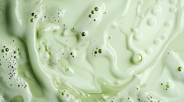 Matcha green tea creamy texture background.
