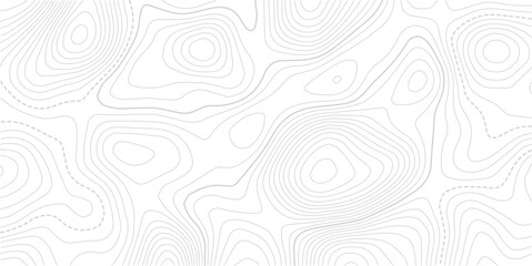 Fototapeta premium Topographic map and landscape terrain texture grid. Abstract white topography vector background.Topo contour map. Rendering abstract illustration.