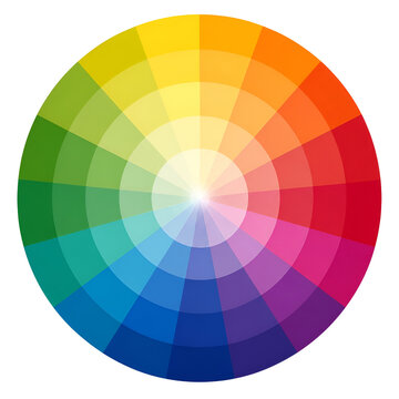 Color Wheel Chart for Design Theory and Color Palette Selection