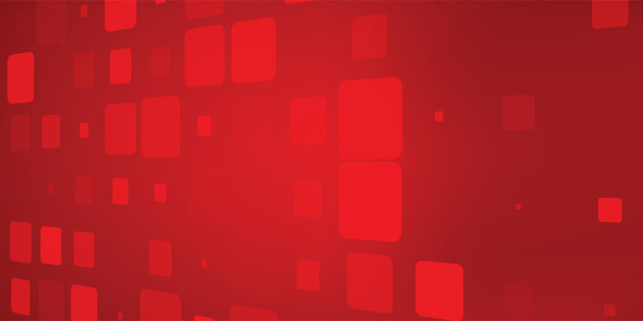 Red abstract background with seamless pattern of rounded squares and rectangles eps10