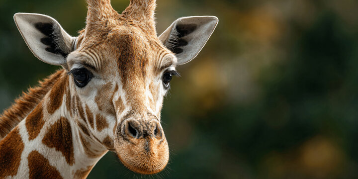 Close Up of Giraffe Face Portrait