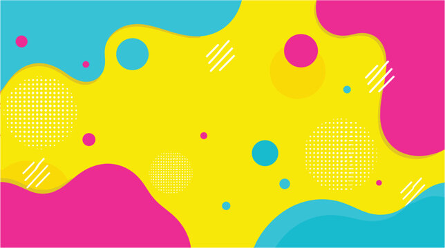 Modern Flat Vector Design with Irregular Shapes Showcase