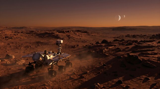 Mars Rover at Dusk