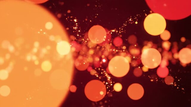 Abstract glowing orbs and particles symbolizing the limitless potential of digital design