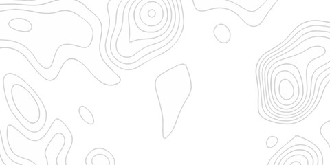 Vector lines seamless pattern sea map topography design. White wave paper curved reliefs Contour maps. Discovery topographic texture backdrop landscape earth style trail map geography design.  © Alibuss