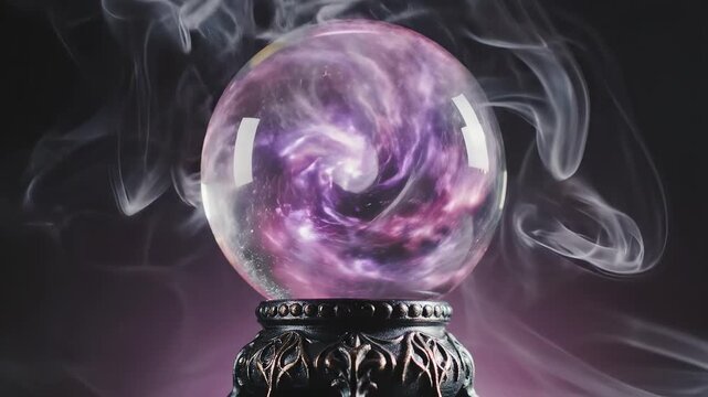 Crystal ball with galaxy inside symbolizing the limitless potential of digital design