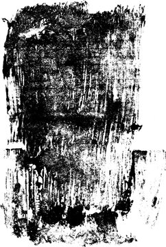 Large grungy ink texture with a transparent background 