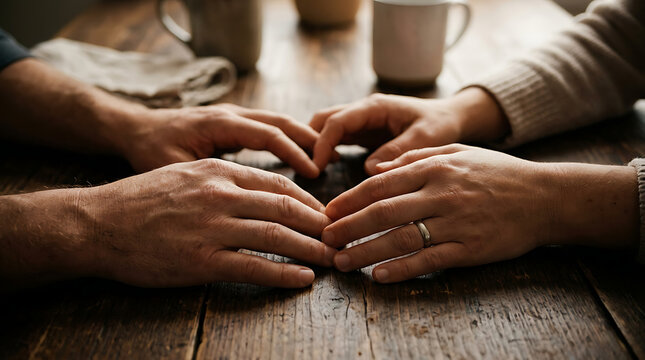 Embracing the profound value of human connection as hands form a heart, a timeless investment in shared happiness