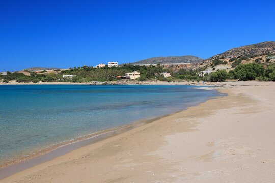 May in Crete island in Greece. Beach in Paleochora (also known as Palaiochora).