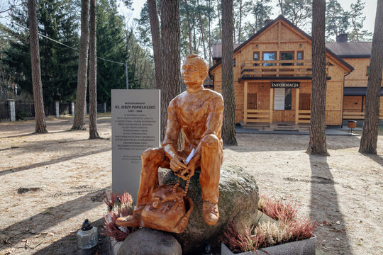 Loretto, Poland - March 8, 2026: Statue of Jerzy Popieluszko in Sanctuary of Our Lady of Loretto in Loretto village, Wyszkow County