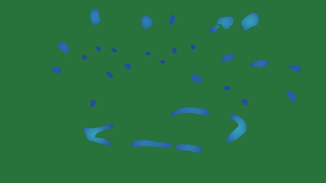 Blue egg on screen the is dot green screen emotion backgrounds frame cartoonish expression elements figure gesture