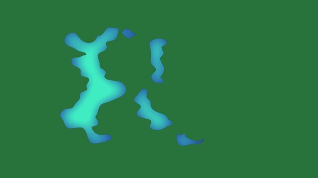 The letter x is blue screen map of island green screen backgrounds elements colorful motion depth figure design