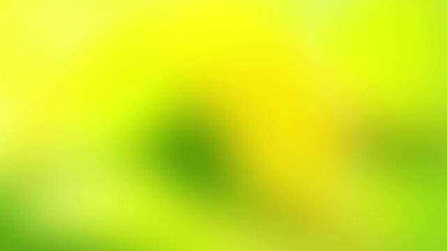 Bright yellow and light green gradient loop. Abstract soft moving texture with a futuristic holographic glow. Perfect for creative project background, wallpaper, and modern video intro