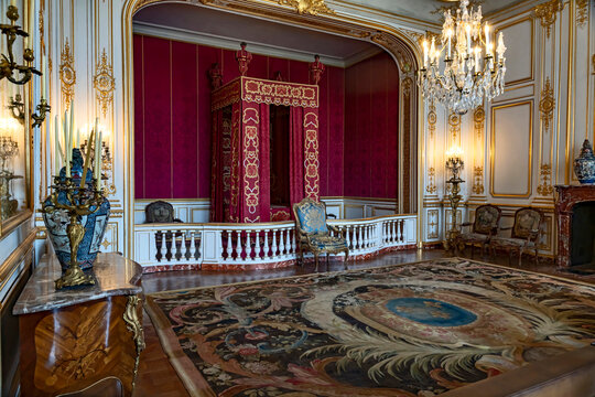 Interior of royal castle Chambord. Valley of river Loire, France. Years of construction 1520 - 1547