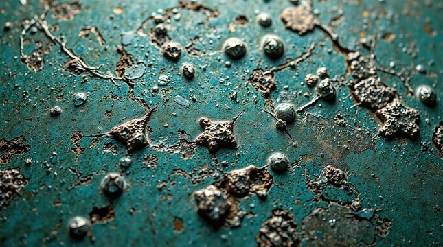 Weathered Aged Copper Patina Closeup Texture