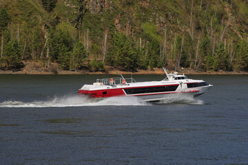Fototapeta premium high-speed river passenger ship