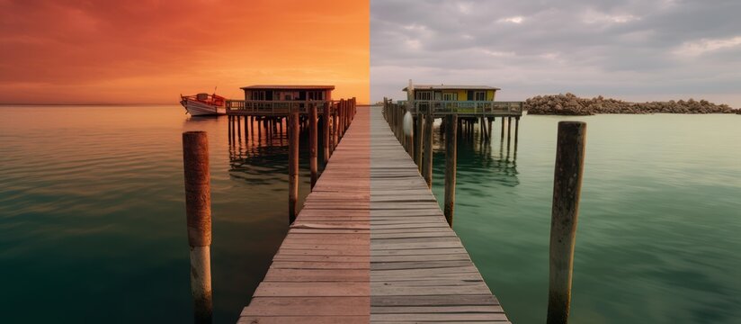 Contrast in Paradise: A Split-Screen Study of Coastal Light